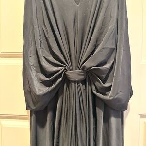 Misa Los Angeles Black Midi Dress